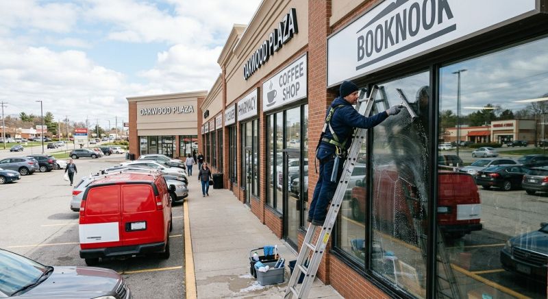 Strip Mall Window Cleaning in Littleton, CO